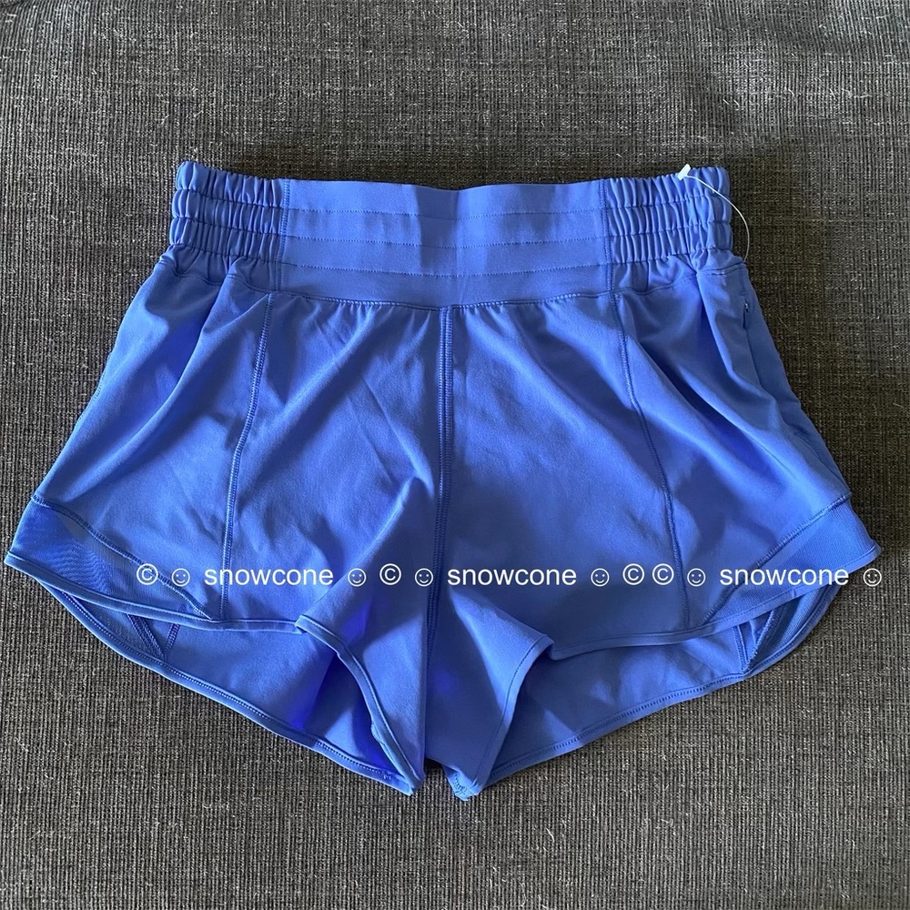 NEW Lululemon Hotty Hot High-Rise Lined Short 2.5" Wild Indigo